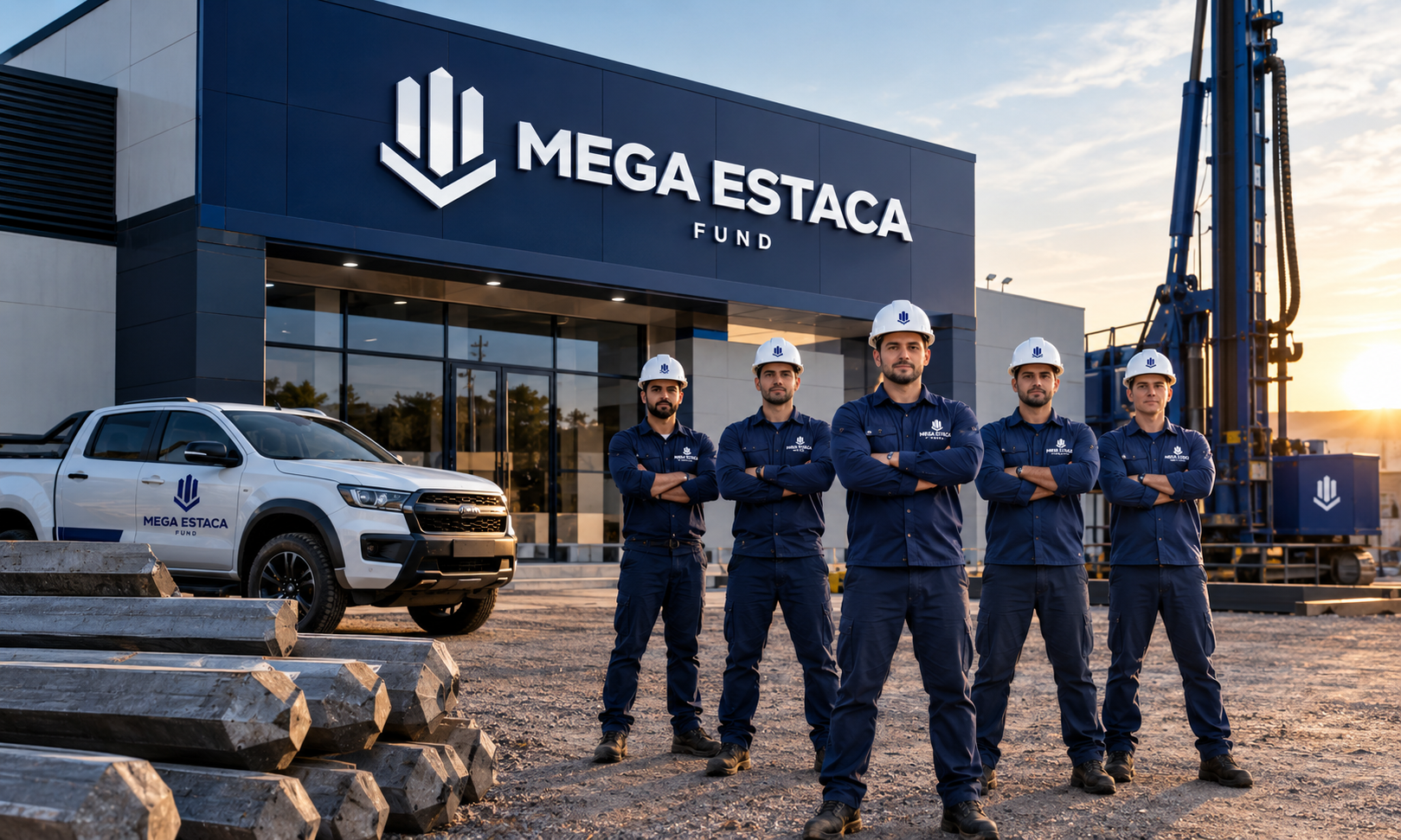 Equipe técnica da Mega Estaca Fundações